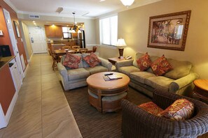 Spacious unit for up to 6 guests.