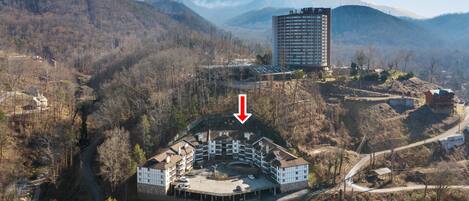 Our condo complex is nestled in the Smoky Mountains!