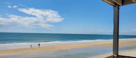 Ocean Front Balcony View at Low Tide