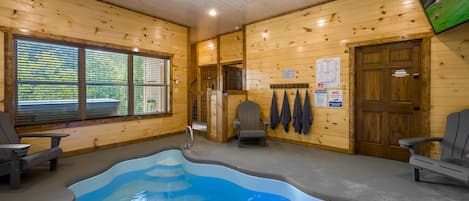 Indoor heated pool!