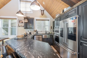 All the comforts of home to create gourmet meals.
