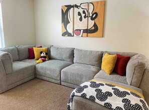 Mickey themed tv area