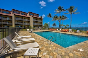 Beautiful pool overlooking the ocean