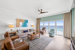 Step inside this bright and inviting open-concept living and dining area, where breathtaking Gulf views greet you the moment you enter. 


Professionally Managed by Breathe Easy Rentals