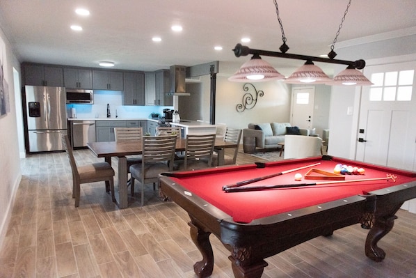 Open living space to share good times with friends and family