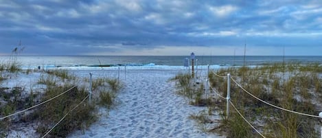 Private deeded beach access