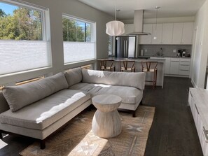 Open living-kitchen.