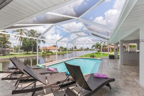 Heated pool vacation rental