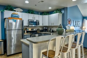 Fully stocked kitchen