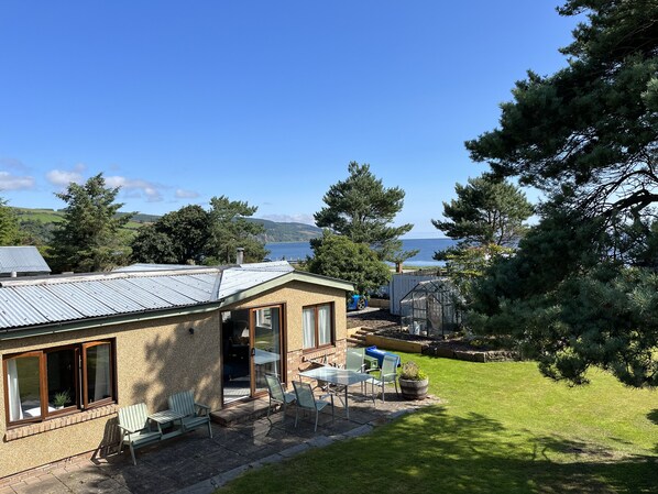 View over The Boathouse towards the sea