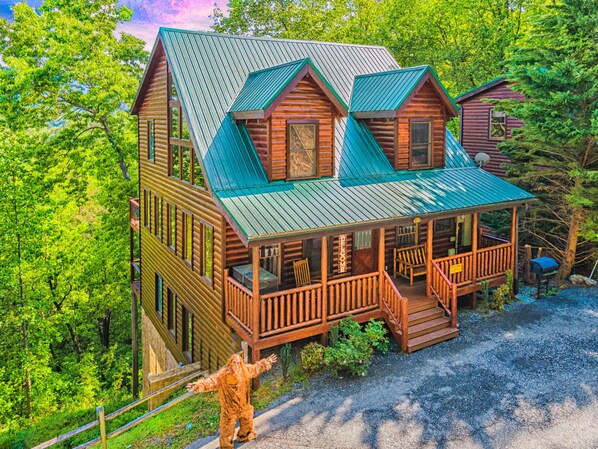 3 STORY CABIN WITH FULL KITCHEN, 2 KINGS SUITES, AND BEAUTIFUL MOUNTAIN VIEW