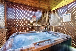 ♨️ Enjoy the luxurious hot tub!. Sit back, relax, and soak away your worries.