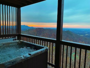 Sunset from the Hot-Tub