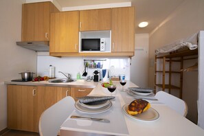 Kitchen and dining area