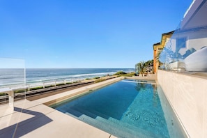 Ocean-facing pool and spa
