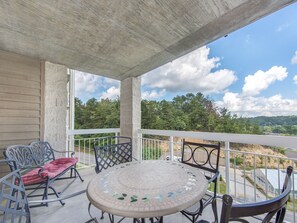 Your Balcony – Rain or shine you can enjoy the great outdoors from your covered  Whispering Pines 113 balcony.