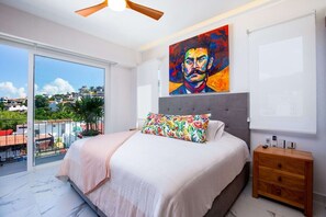 Contemporary Mexican style in the bedroom.