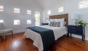 Comfortable, clean queen bed.