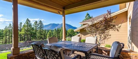 Majestic Mountain View from one of Three Decks & Patios