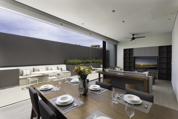 Savor every moment in the sophisticated dining room