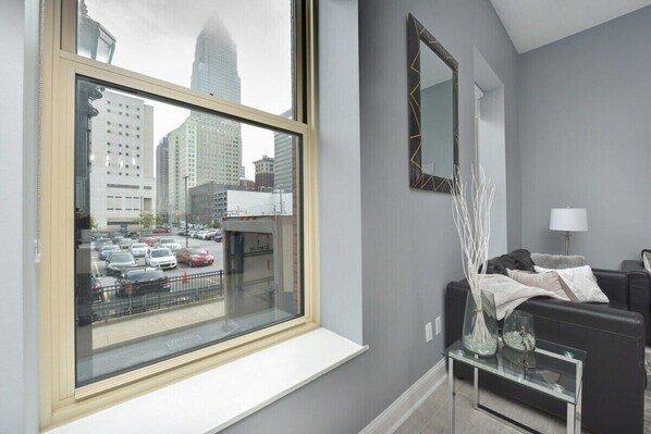 Enjoy a stunning city view that stretches across the skyline, offering a breathtaking backdrop day or night. Whether you're sipping coffee in the morning or watching the sunset, this view adds a touch of beauty and tranquility to your stay.