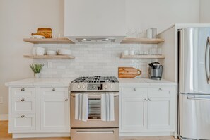 Now with 2 coffee makers, guests can enjoy making a whole pot of coffee or use the Keurig. We provide coffee to start you off!