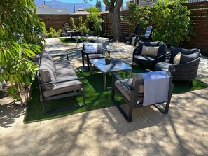 Shared backyard space is the perfect place to enjoy the sunshine