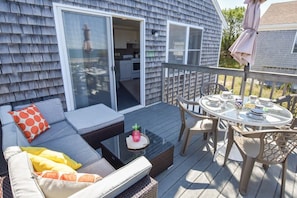 Deck area with seating