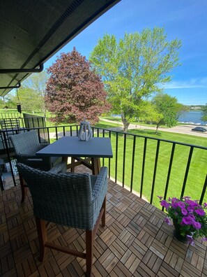 Gorgeous green space and Lake Como views from your private balcony.
