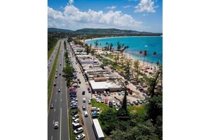 Vue sur la plage/l’océan