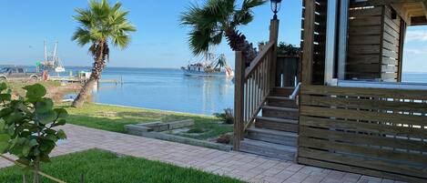        - Bay Dock Cottage-
Shrimpers are retuning from Sea