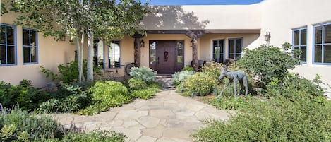 Front courtyard and entry