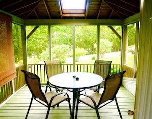 Screen in porch--no bugs!