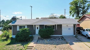 Front of the home and entryway