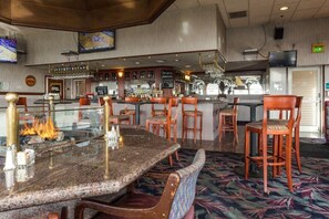 Bar within a building, no need to leave the property!