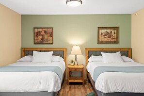 Comfortable queen beds and a full size sofa beds provide sleeping space for 5 guests.