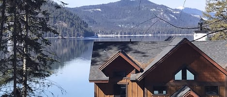 View from the deck of the guest cabin.