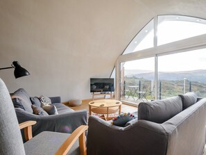 Living area | Jack Strawbale House - Strawbale Collection, Strontian, near Fort William