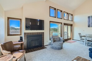 2nd Level Main Dining Area with Sliding Glass Doors to Private Deck