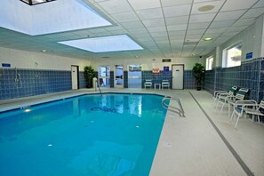 There is a swimming pool, and it is heated!