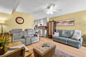 Plenty of space in this living room to gather and spend time together!