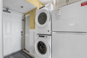 You may pack light-the washer and dryer are on-site.