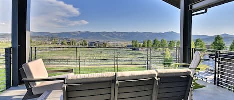 Mountain View and Soccer Field overlook from second floor of clubhouse/game room