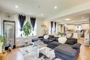 Interior | Open Floor Plan | Central Heat | Window Unit A/C