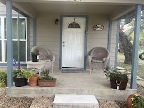 Front porch in the morning!