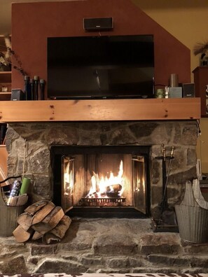 Wood burning Fireplace