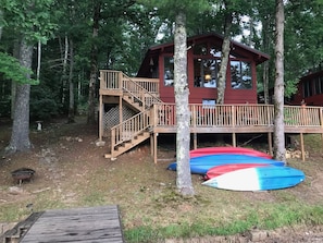 Looking up from the dock.