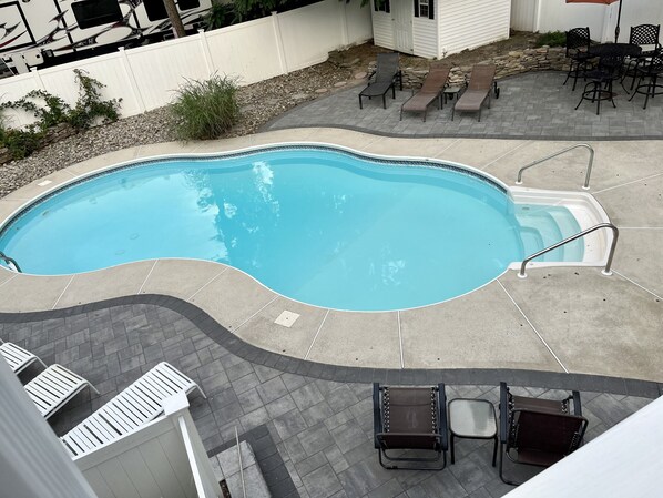 Backyard Pool Area View