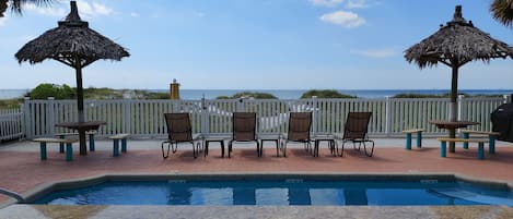 Swimming pool on beach side!