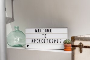The environment is designed to bring you back to center and feel free to flow in your most creative state.